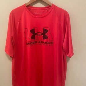 Men's Under Armour Logo Short-sleeve Tee Red 2XL